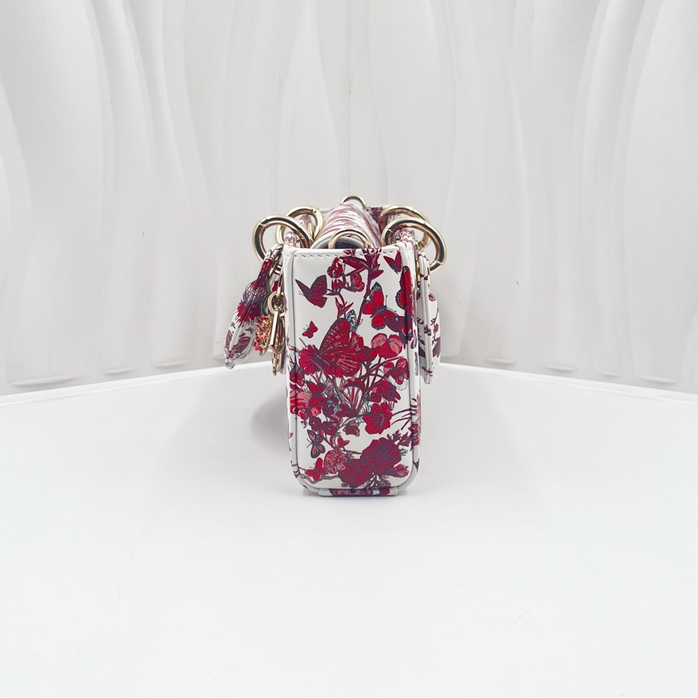 DIOR Lady Dior Small Bag Butterfly & Floral Print with Gold Hardware - Picture 7 of 14